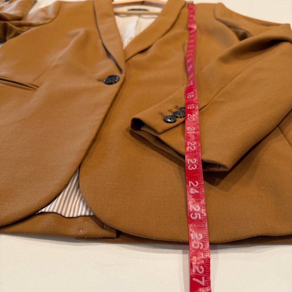 J. Crew Parke Blazer in Wool Flannel Chestnut Size 10 - Picture 4 of 10